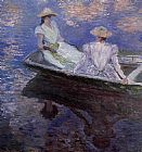 Young Girls in a Row Boat by Claude Monet